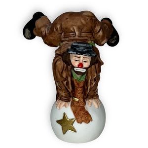 Emmett Kelly Hobo Clown signed little Circus bum figurine 3.5”
